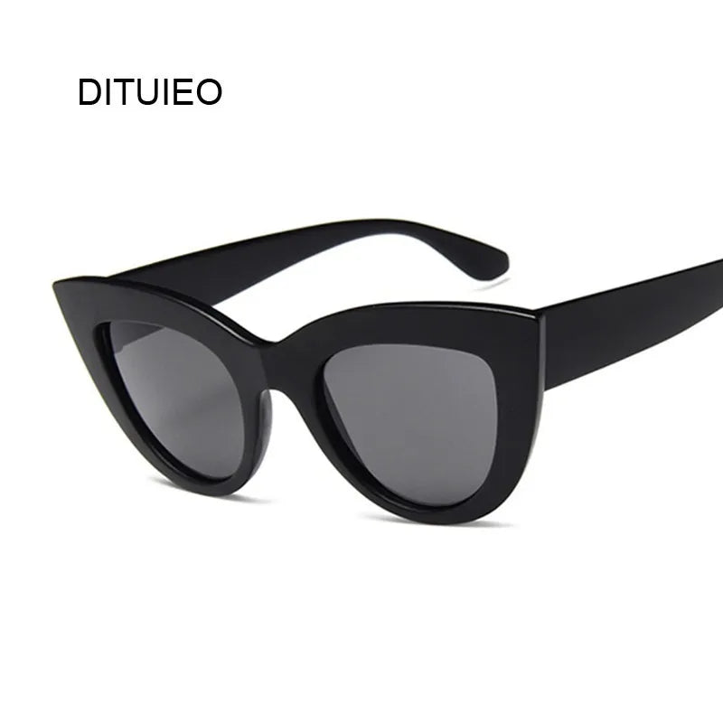 Cat Eye Fashion Sunglasses Woman Vintage Luxury Brand Designer UV400 Eyewear Shades