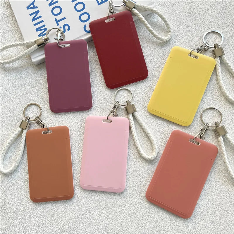 1Pc Macaron Bus ID Card Protective Cover Cases