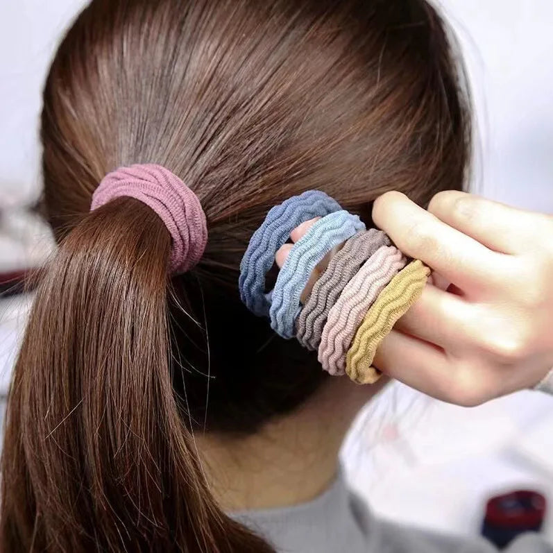 20Pcs Women Girls Basic Elastic Hair Band Ties Scrunchie Ponytail Holder Rubber Bands