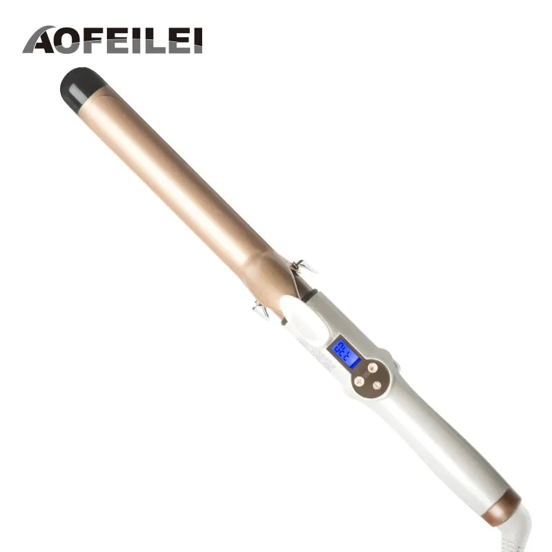 2024 New Real Electric Professional Ceramic Hair Curler Lcd Curling Iron Roller Curls Wand Waver Fashion Styling Tools