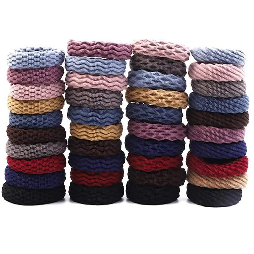 20Pcs Women Girls Basic Elastic Hair Band Ties Scrunchie Ponytail Holder Rubber Bands