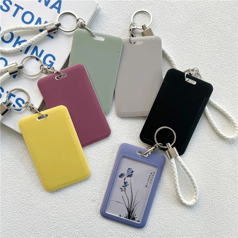1Pc Macaron Bus ID Card Protective Cover Cases